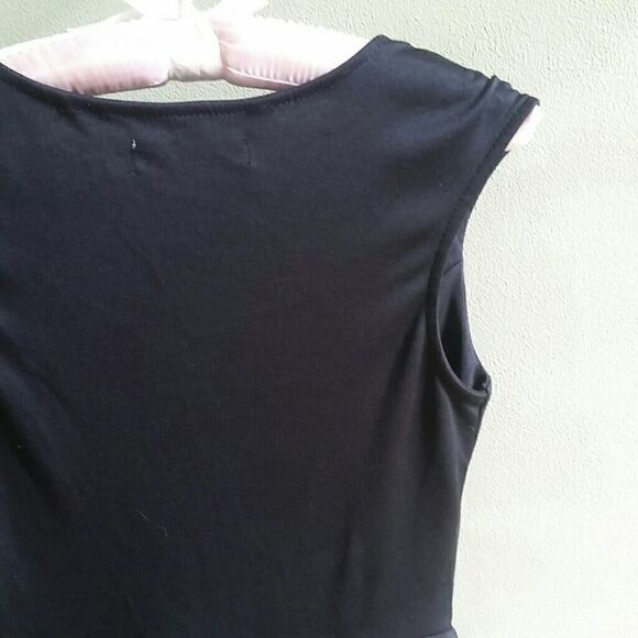 𝅺BAILEY BLUE BASIC BLACK PEPLUM DRESS - Picture 5 of 8